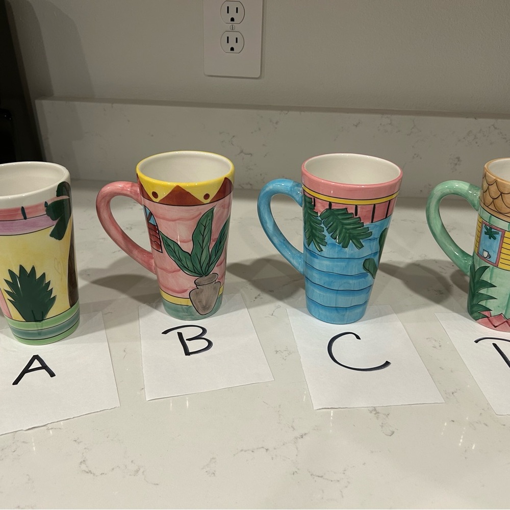 Tropical Caribbean Theme Coffee or Tea Mugs
